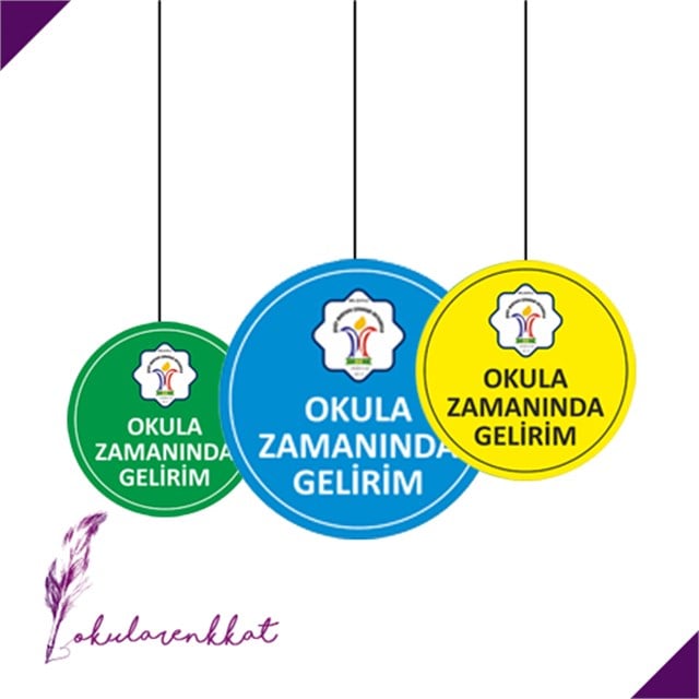 Okula Zamanında Gelirim Dönkart