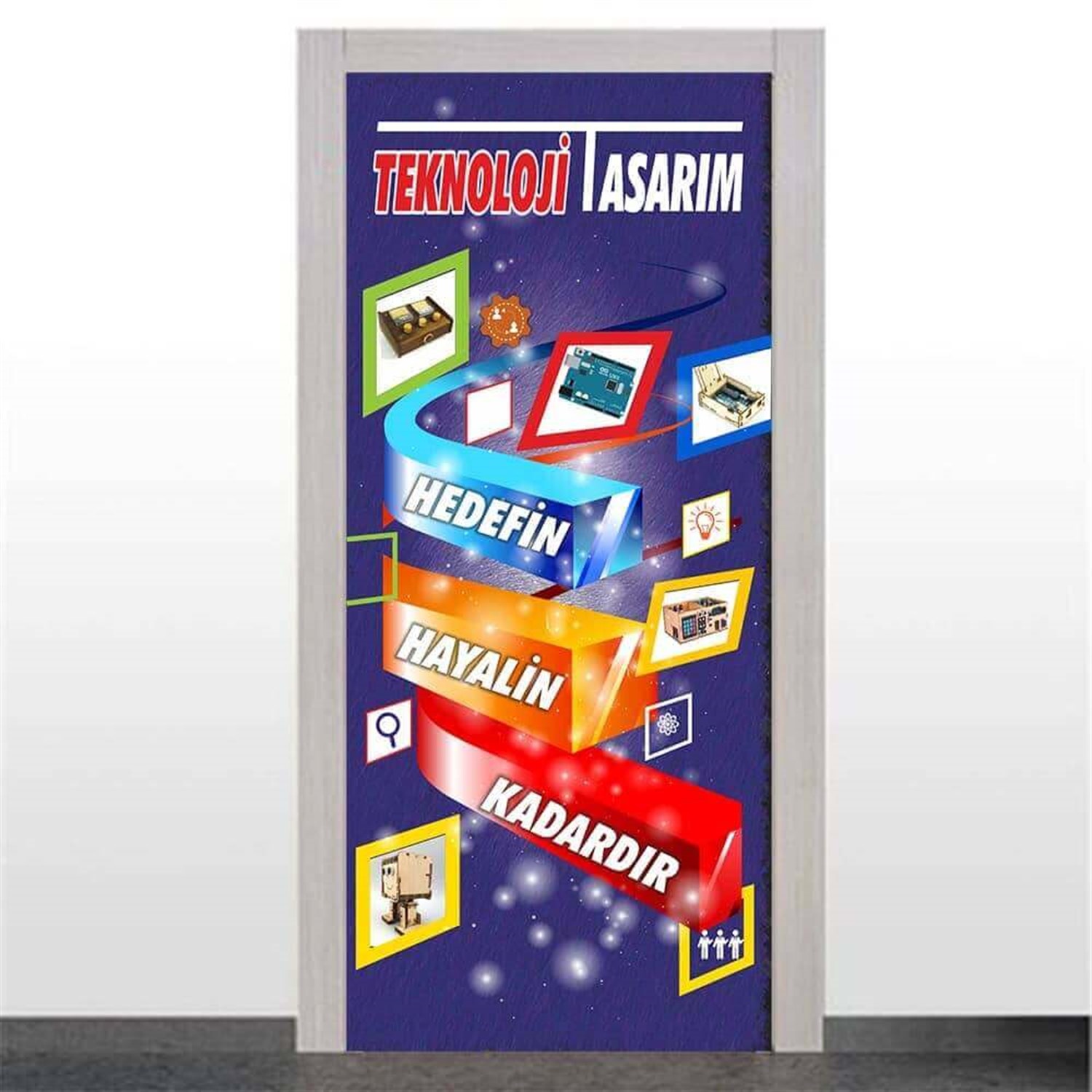 Ortaokul Kapıları Teknoloji Tasarım Kapı Giydirme