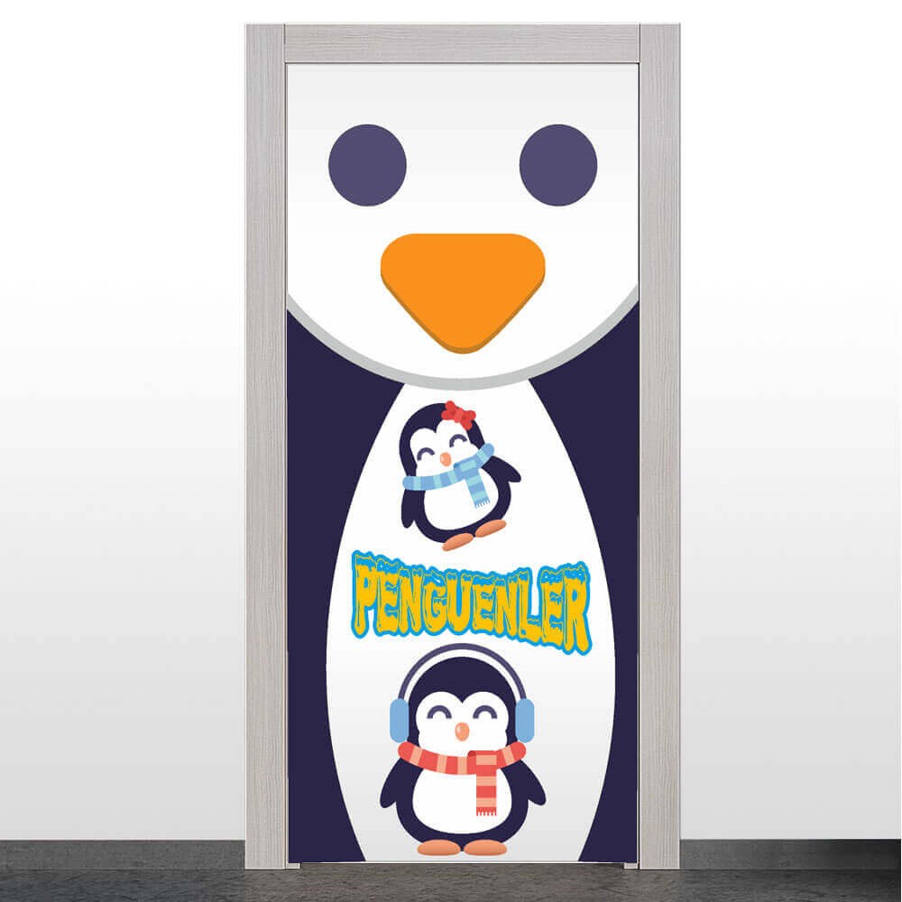 Penguenler-2 Kapı Giydirme