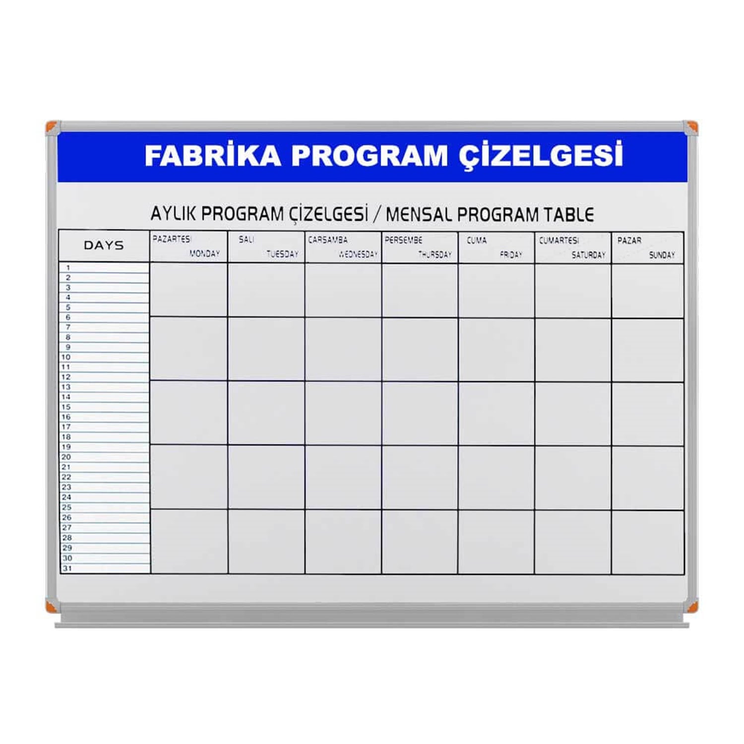 Program Çizelgesi Panosu okularenkkat