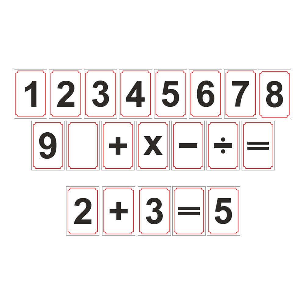 Rakamlar ve Matematik İşaretleri Magneti (75 Parça)