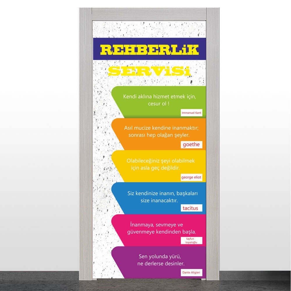 Rehberlik Servisi Kapı Giydirme