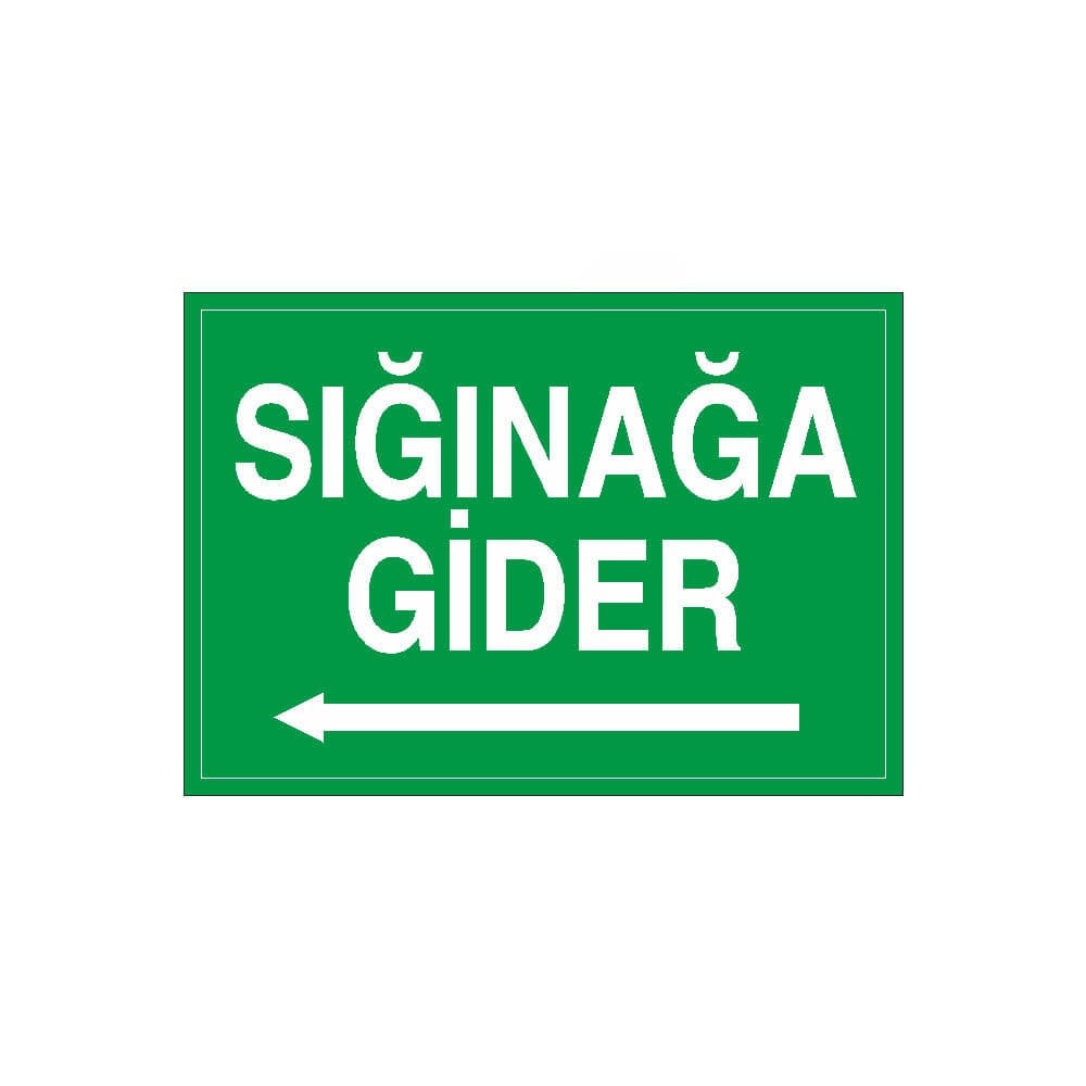 Sığınak Sol Ok sticker