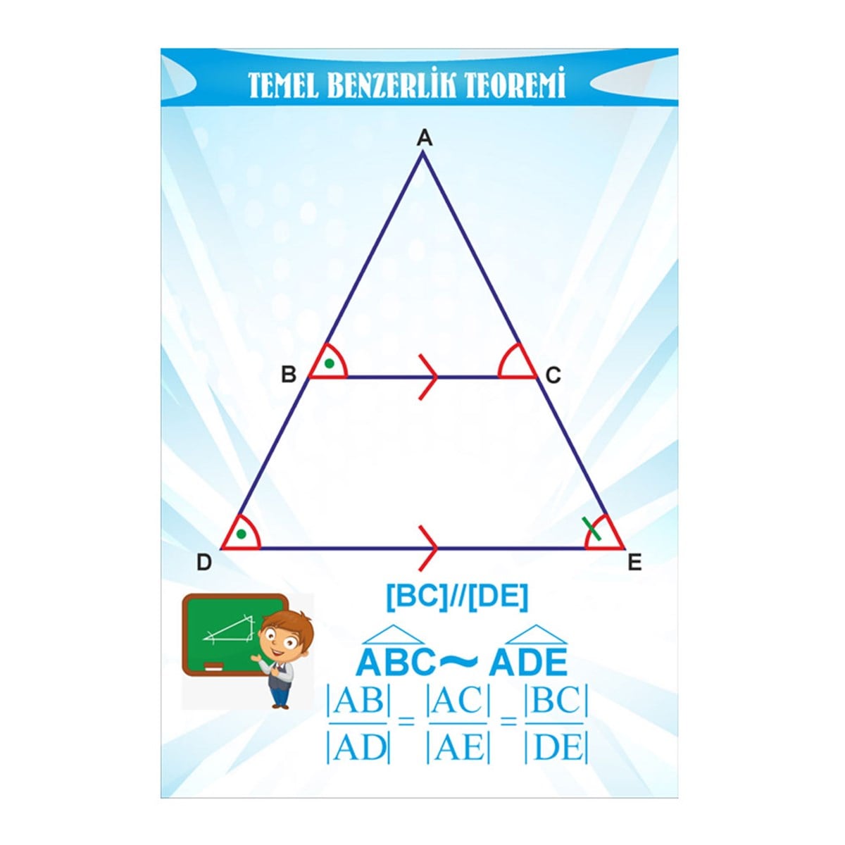 Temel Benzerlik Teoremi Matematik Ders Afişi