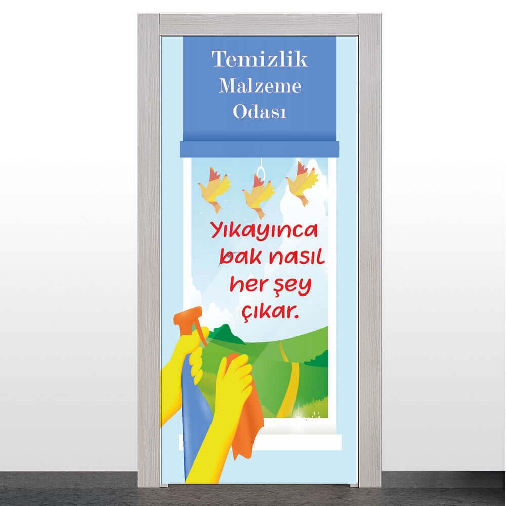 Temizlik Malzeme Odası Kapı Giydirme