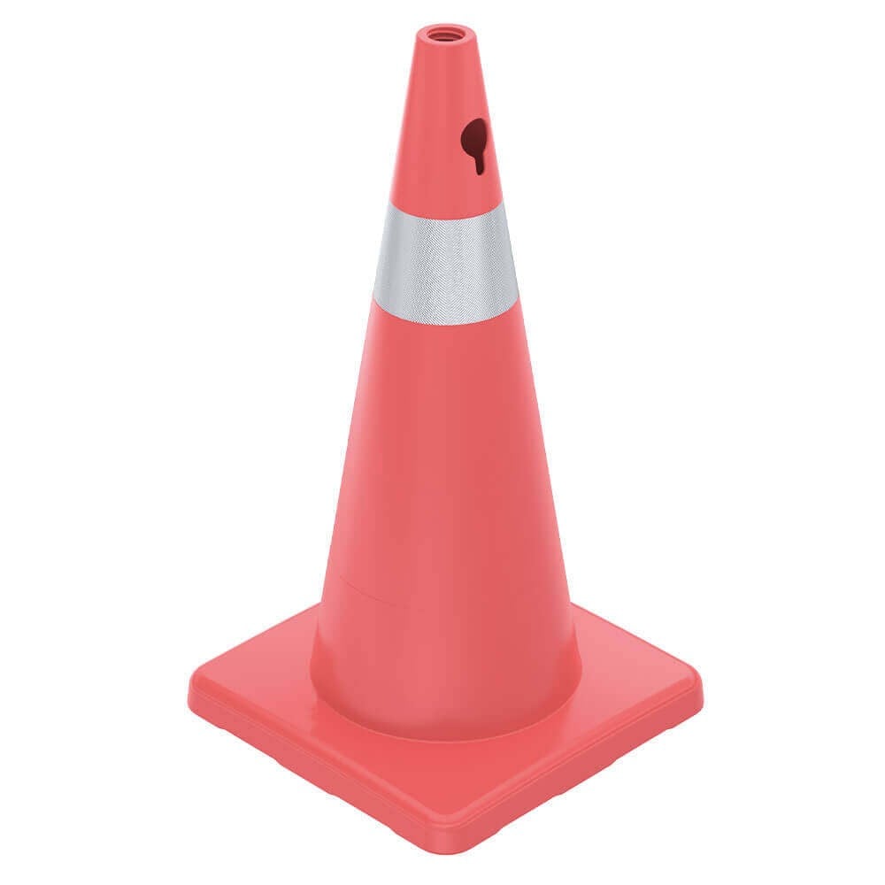 Trafik Konisi Dörtgen Pvc - 50 cm - Reflektifli