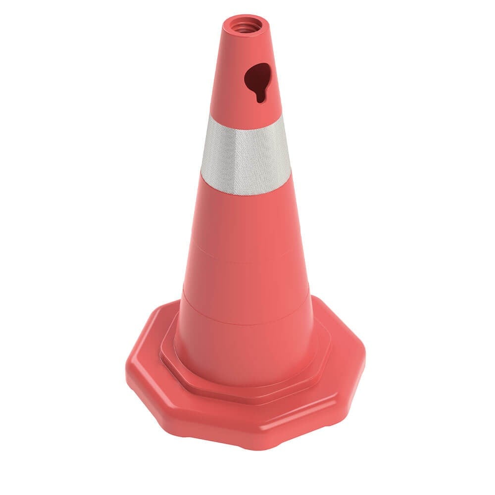 Trafik Konisi Sekizgen Pvc - 50 cm - Reflektifli