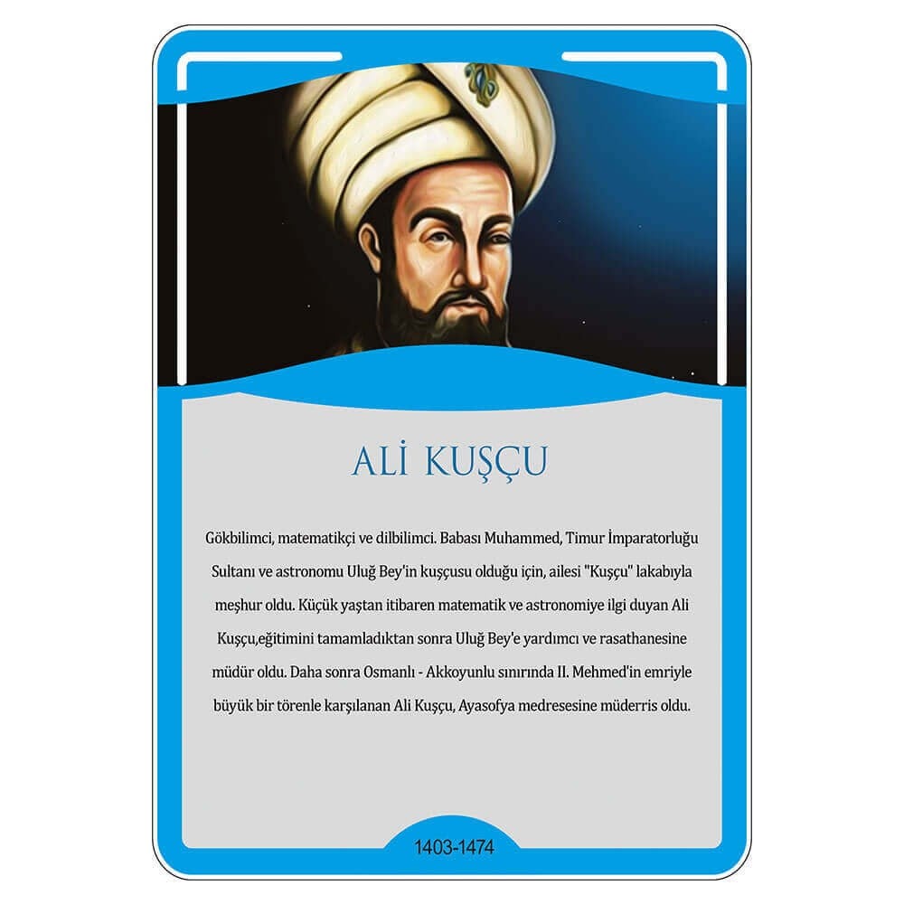 Türk Büyükleri - Ali Kuşçu Afişi