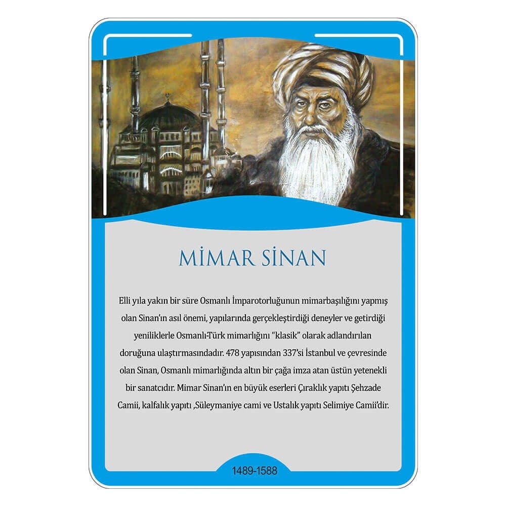 Türk Büyükleri - Mimar Sinan Afişi