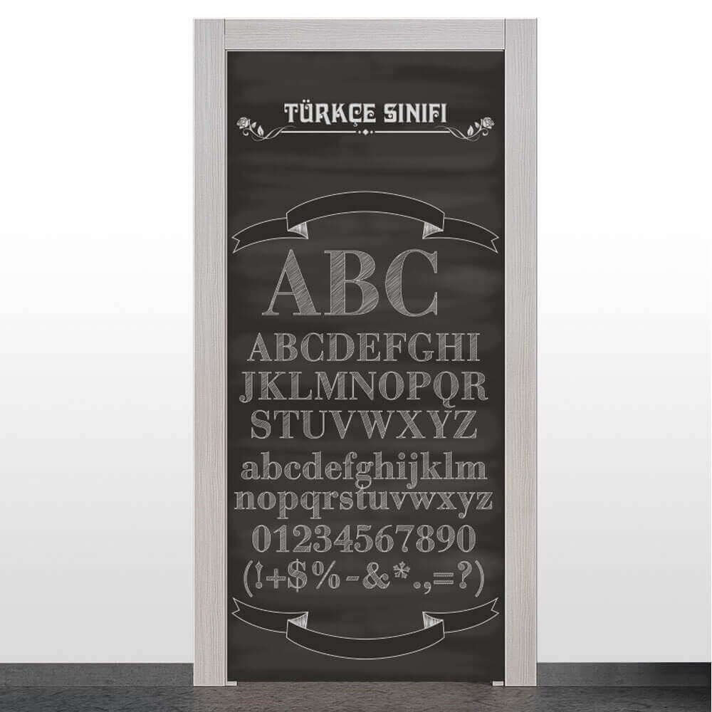 Türkçe Sınıfı Kapı Giydirme