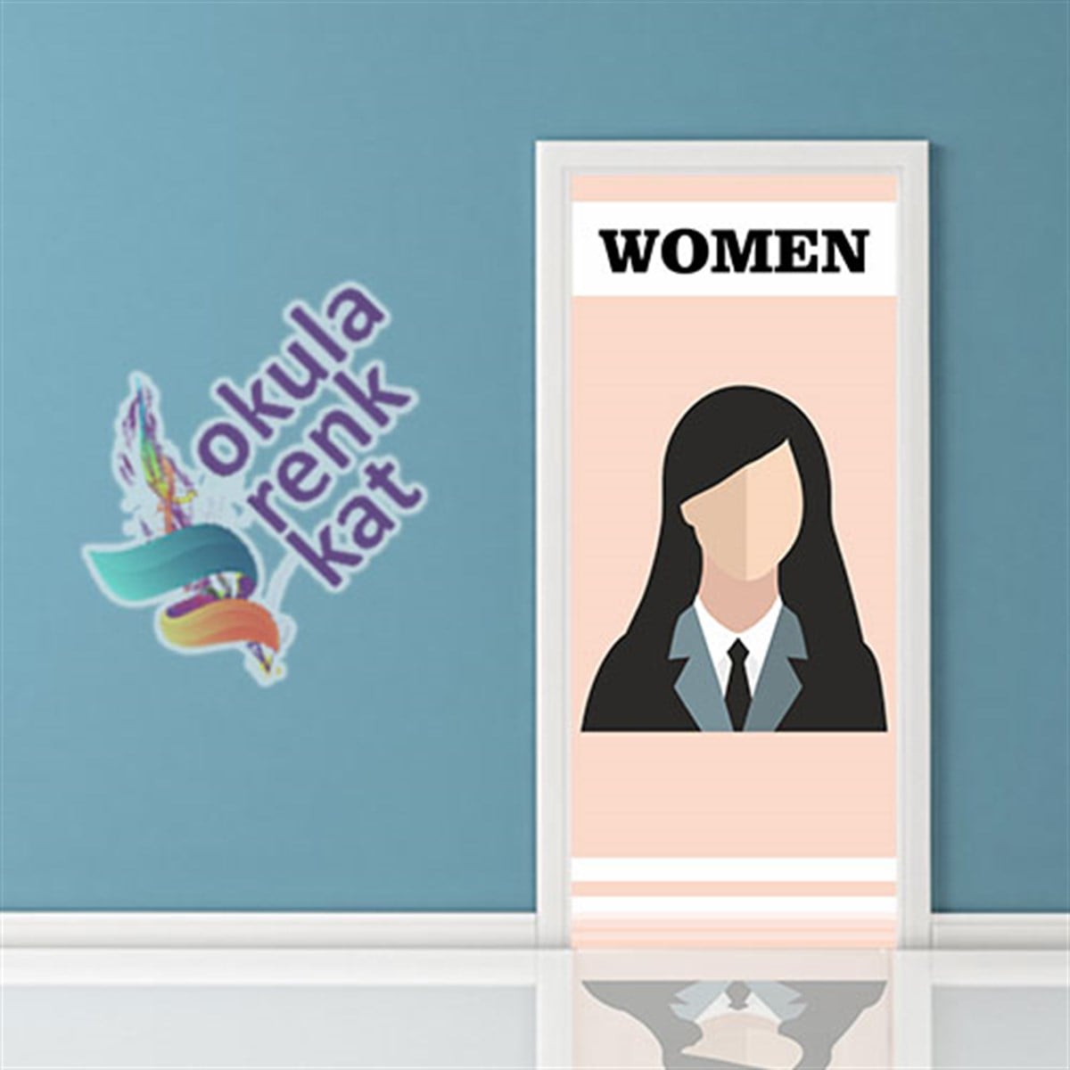 Women WC Kapı Giydirme