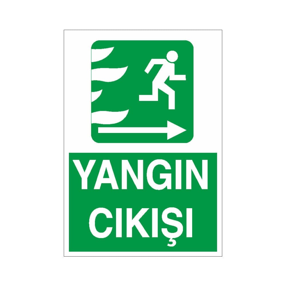 Yangın Çıkışı Sağ Ok