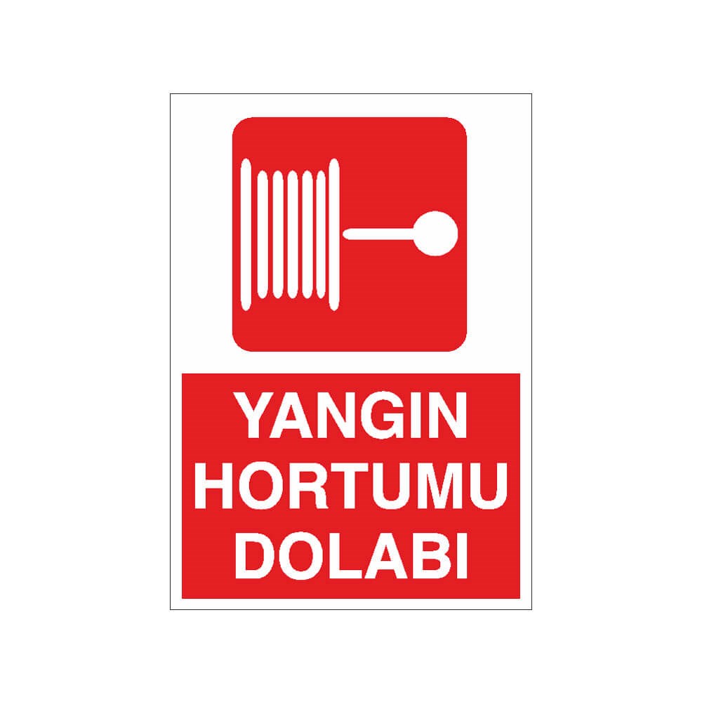Yangın Hortumu Dolabı Uyarı Sticker