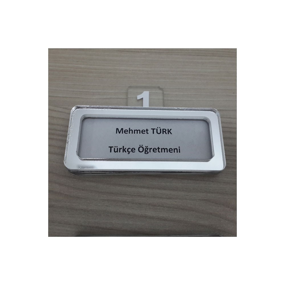Öğrenci ve Öğretmen Dolap İsimliği (3.5x6.5 cm) | Okularenkkat.com