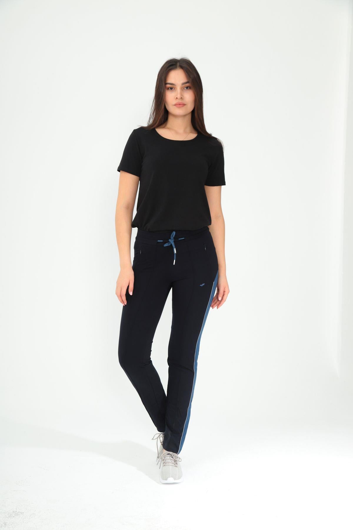 Women's Stripe-Detail Elastic-Waist Sweatpants