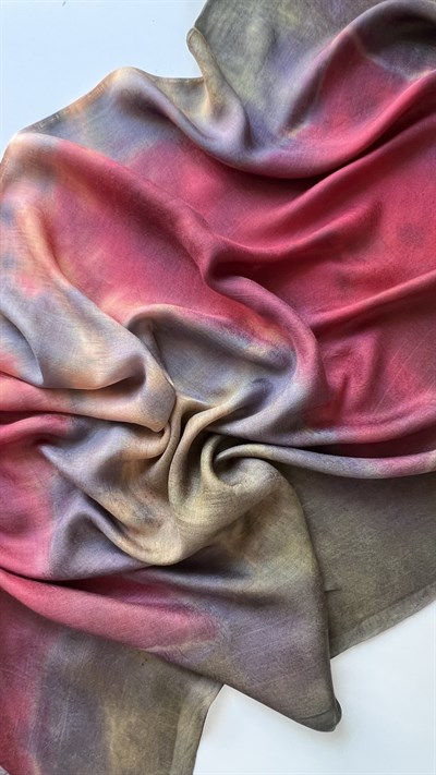 Gül Ebruli Kelagayi Eşarp 140x140
