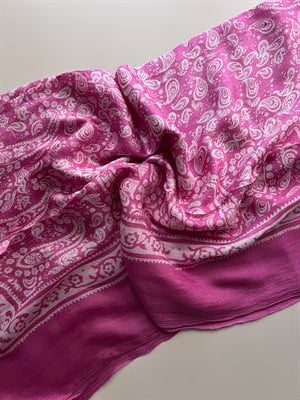 Pembe Şal Desen Kelagayi Şal 190x90