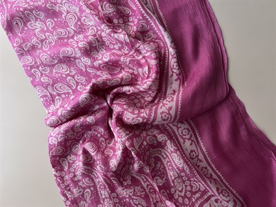 Pembe Şal Desen Kelagayi Şal 190x90