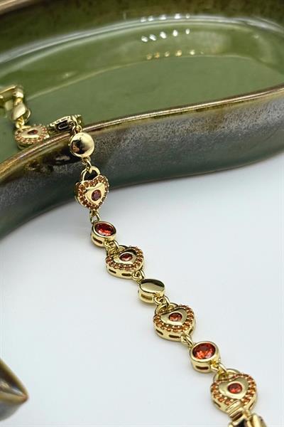 Ruby Heart Bileklik