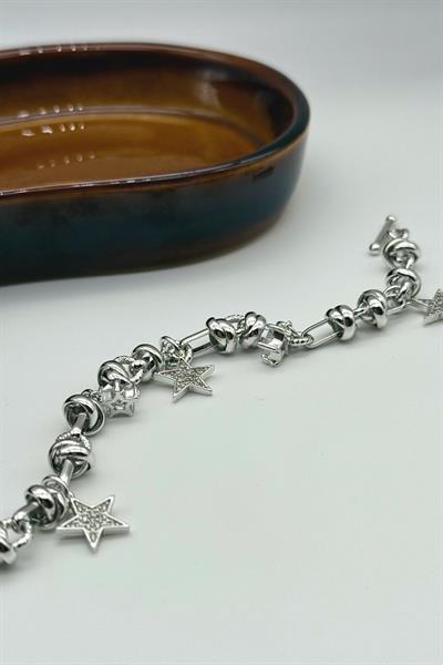 Silver Star Charm Bileklik