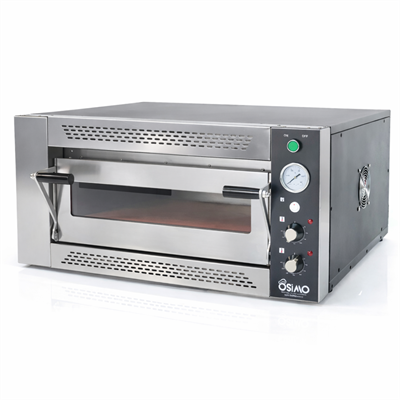 Tek Katlı Elektrikli Pizza ve Lahmacun Fırını | 5 Pizza Kapasitesi | 5x25cm | 380V Uyumlu