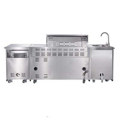 Berfmann Apex 6+2 Cam Kapak Barbekü, Ocak ve Buzdolaplı Outdoor Mutfak