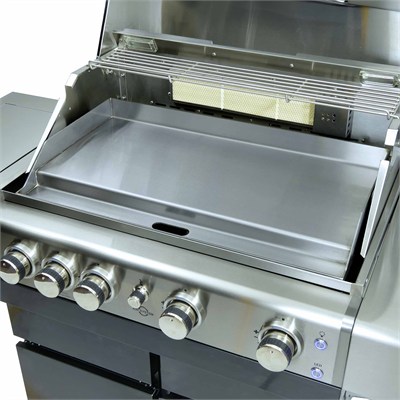 Berfmann Barbekü Paslanmaz Çelik Plancha Izgara 66*40-49cm (L)