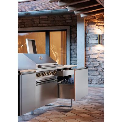 Steel Brenta T28 Paslanmaz Çelik Outdoor Barbekü Mutfak Ünitesi