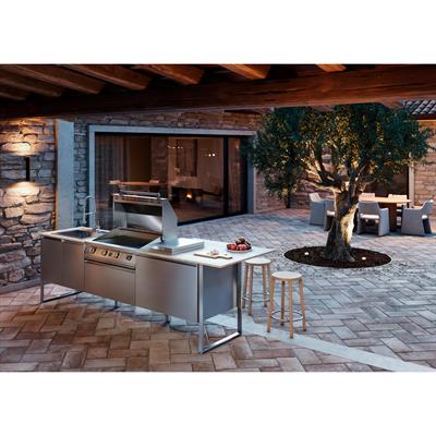 Steel Brenta T28 Paslanmaz Çelik Outdoor Barbekü Mutfak Ünitesi