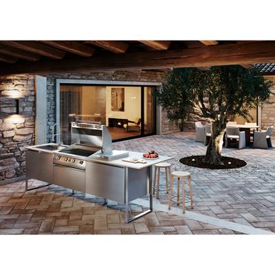 Steel Brenta T28 Paslanmaz Çelik Outdoor Barbekü Mutfak Ünitesi