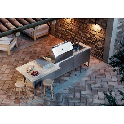 Steel Brenta T28 Paslanmaz Çelik Outdoor Barbekü Mutfak Ünitesi