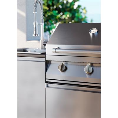 Steel Latemar T20 Siyah Outdoor Barbekü Mutfak Ünitesi