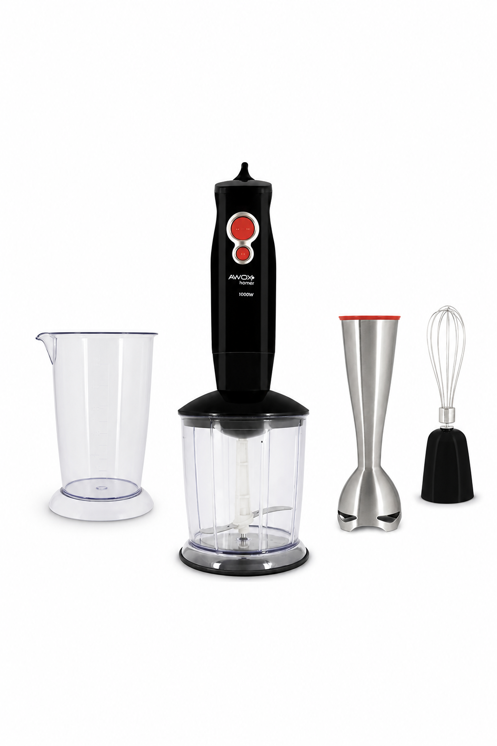 BlenderAwox Barmix 3 İn 1 1000 Watt Çıkabilir Çelik Uçlu 3'lü Blender Set-ptt
