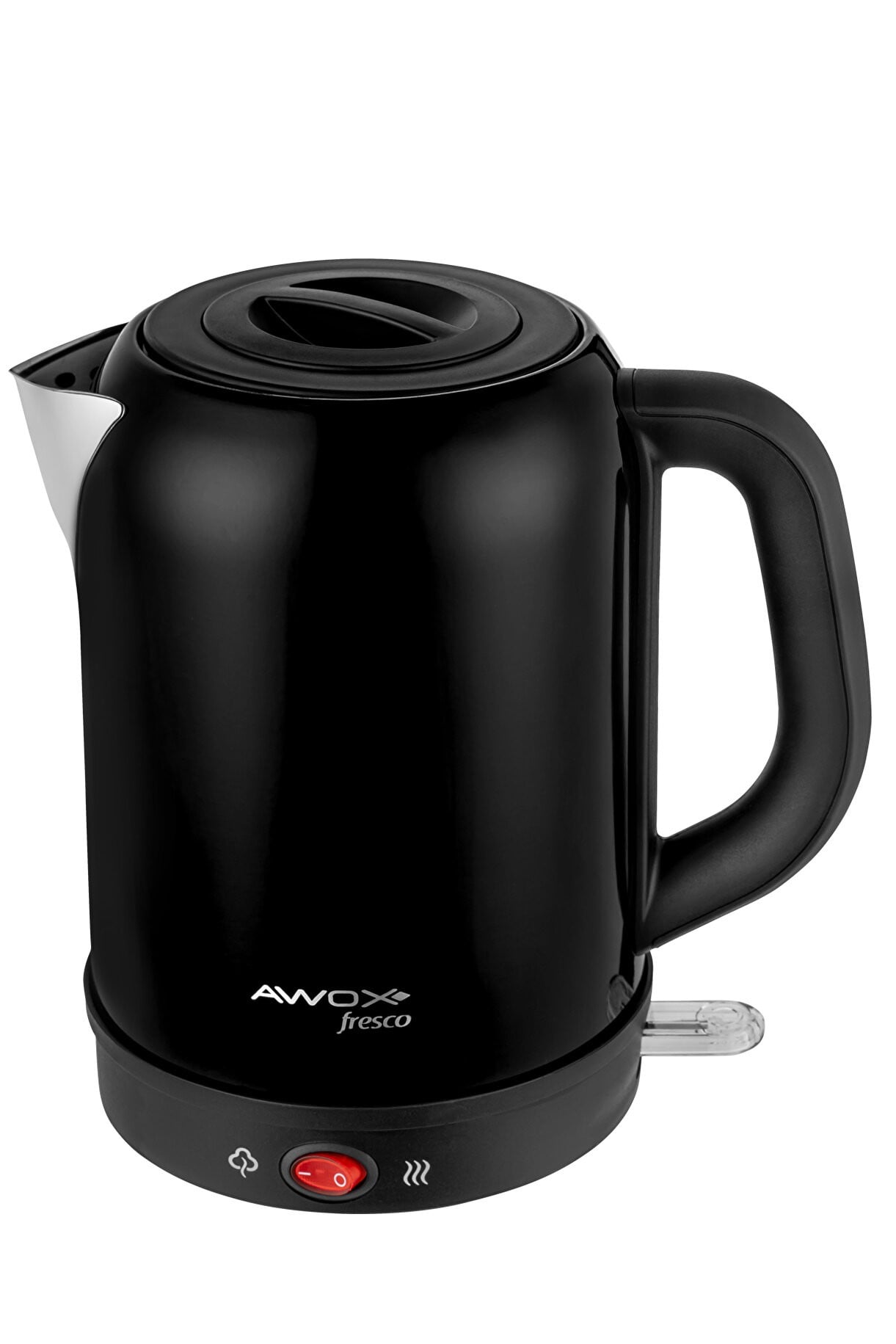 Fresco 2si 1 Arada Siyah Paslanmaz Çelik Çay Makinesi & Su Isıtıcı Kettle
