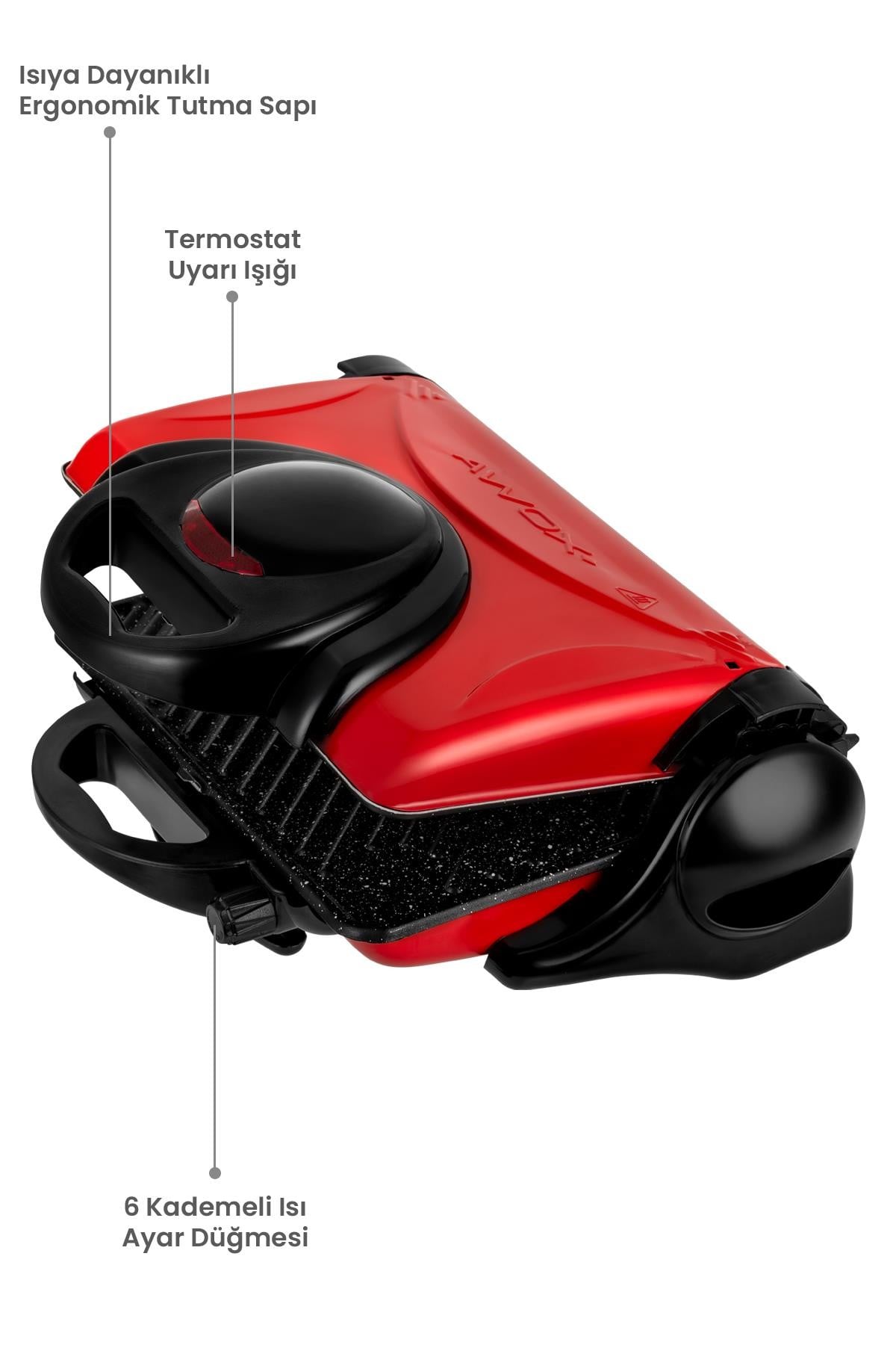 Awox Orion Kırmızı Tost Makinesi