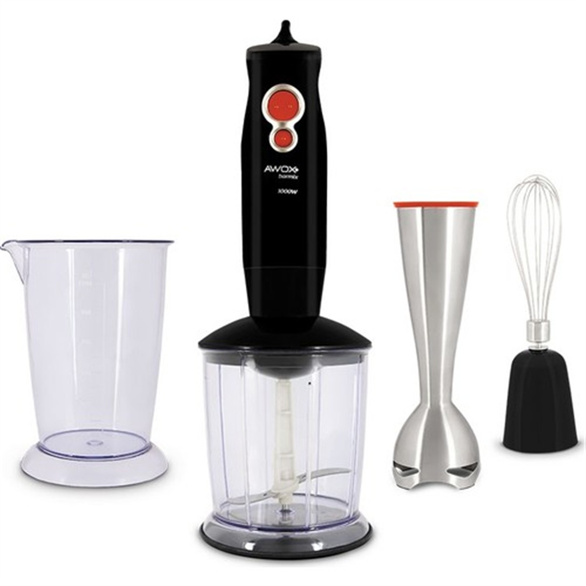 Awox Barmix 3 İn 1 1000 Watt Çıkabilir Çelik Uçlu 3lü Blender Set