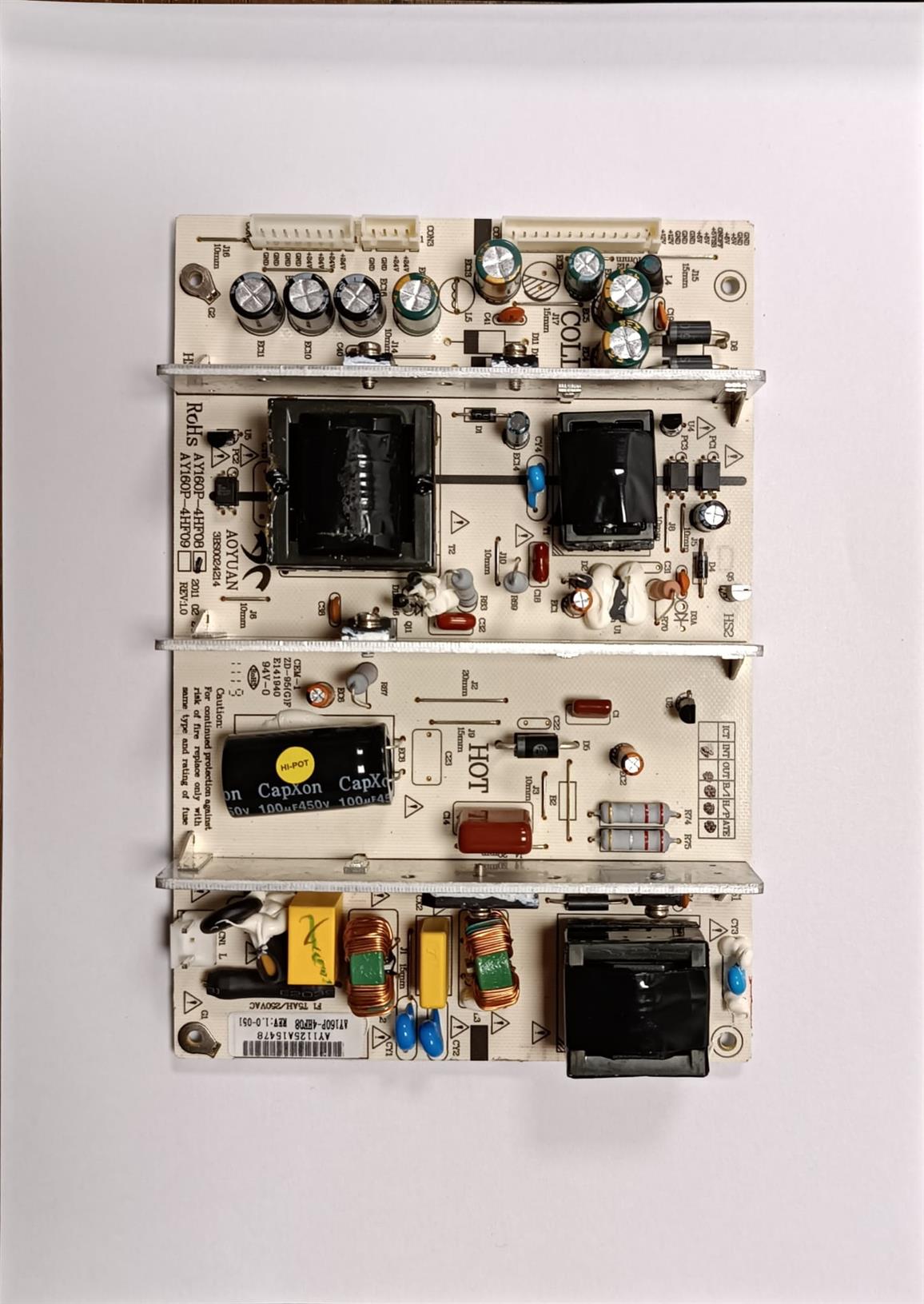 AWOX TV YEDEK PARÇAAWOX AY160P-4HF08, AY160P-4HF09 REV:1.0 POWER-INVERTER BOARD