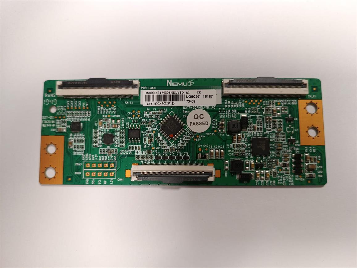 AWOX TV YEDEK PARÇAAWOX N2TP430FHDLV1D-F--CC430LV1D  AWOX A2143 US RIMLESS T-CON BOARD