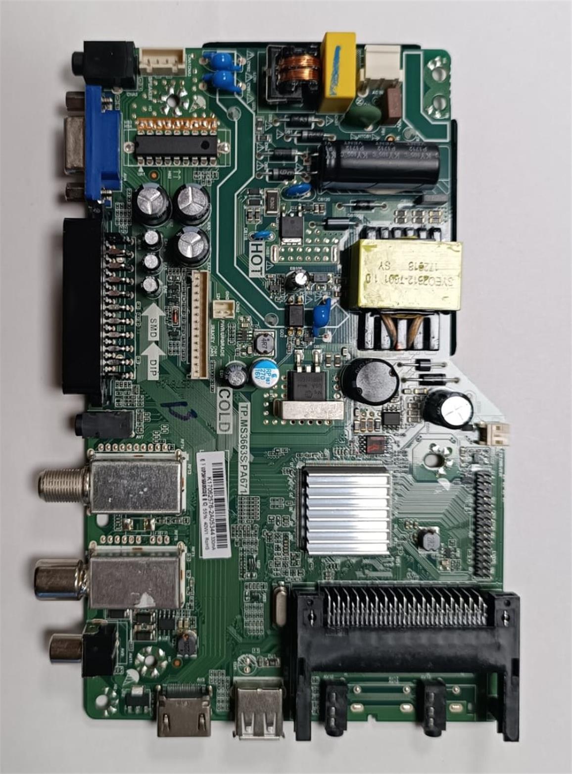 AWOX TV YEDEK PARÇAAWOX TP.MS3663S.PA671 , AWX-6124ST , MAIN BOARD , ANAKART