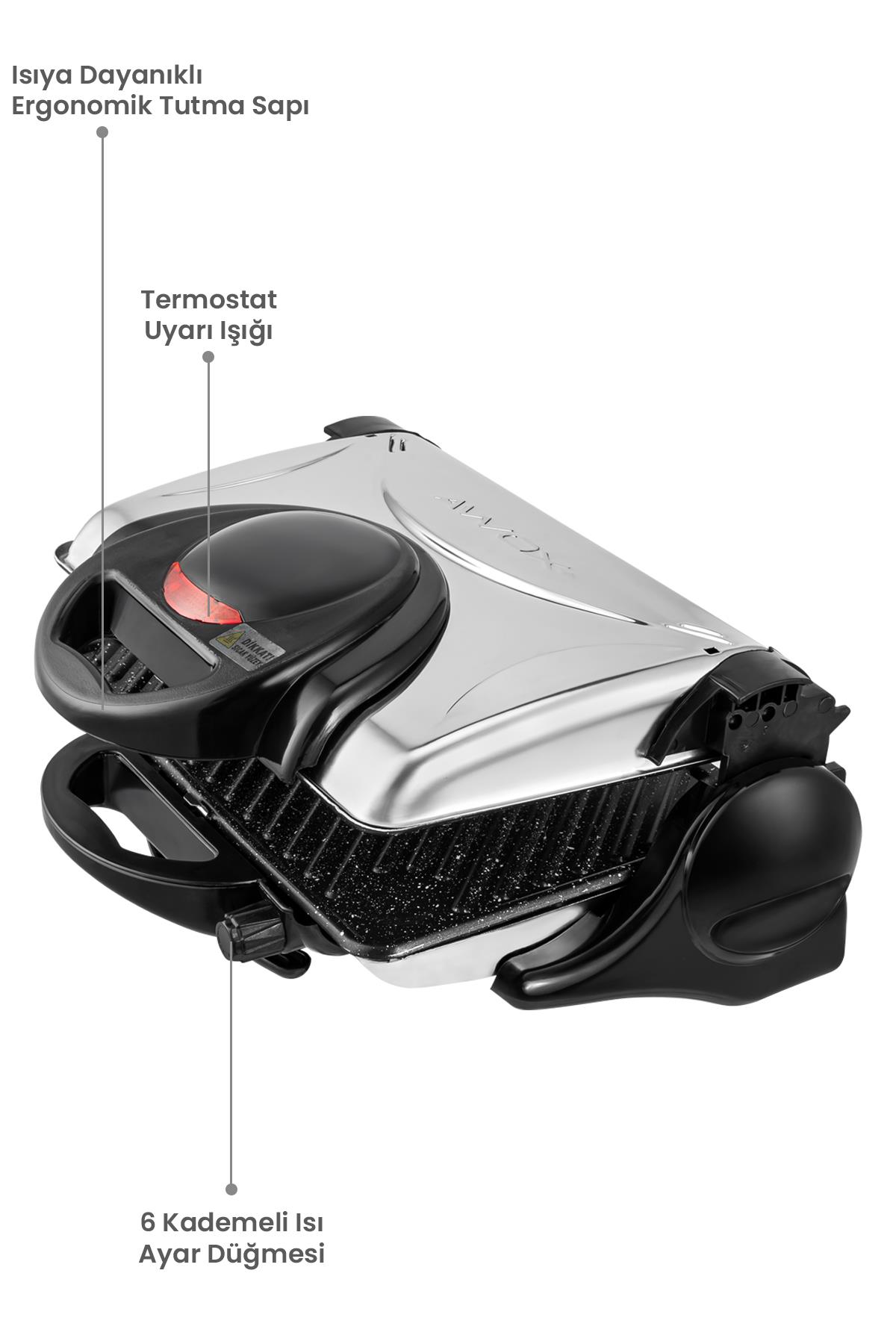 Tost MakinesiAwox Orion Gri Tost Makinesi