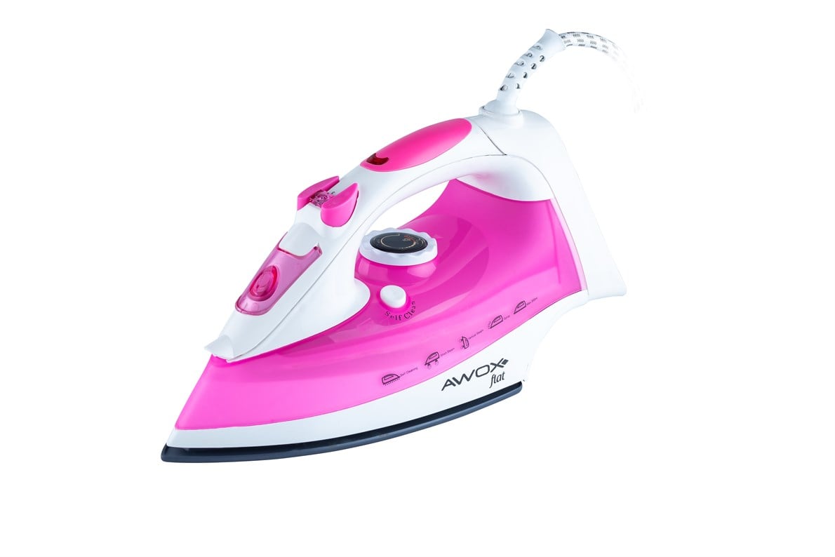 ÜtüAwox Flat Pembe Buharlı Ütü