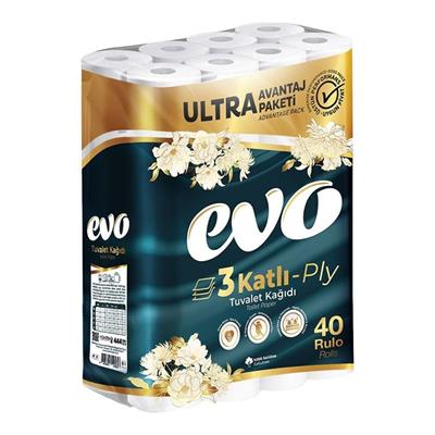 Evo 3 Katlı Tuvalet Kağıdı - 40lı