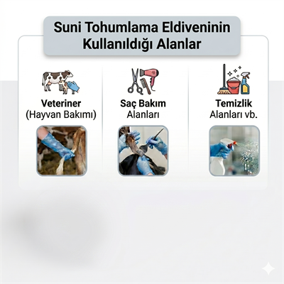 Lastikli Suni Tohumlama Eldiveni 100lü 1 paket