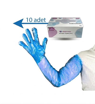Lastikli Suni Tohumlama Eldiveni 100'lü 10 paket