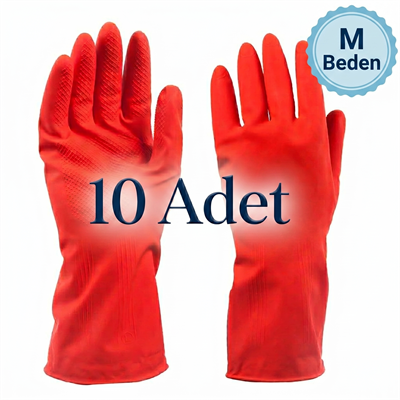 Temizlik ve Bulaşık Eldiveni (M) Beden 10 adet