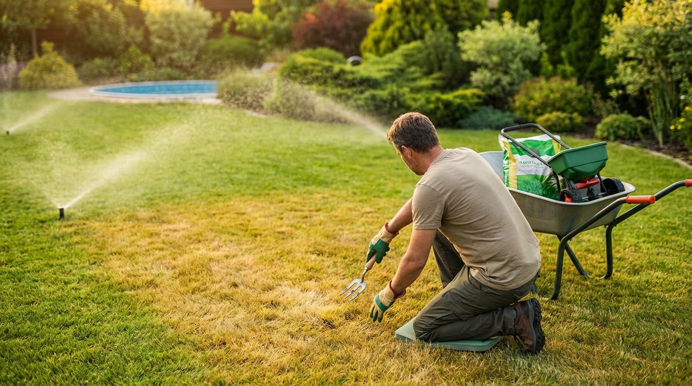 Sararan çim alan ve çim bakımı rehberi