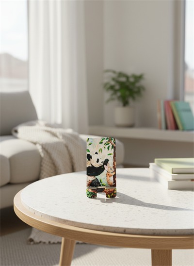 Pleksi Masaüstü Cep Telefonu Tutucu - Panda Tavşan Standora Tasarım
