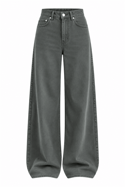 BELİ LASTİKLİ TENSEL PANTOLON-YEŞİL