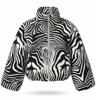 ZEBRA DESEN BOMBER CEKET
