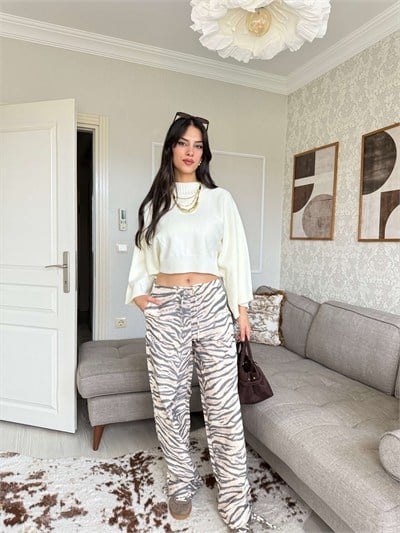 ZEBRA DESEN PANTOLON